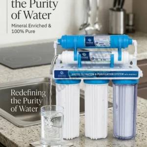 Essence Filtration Mineral Drinking Water System – Model ES5 | 5-Stage Home Water Purifier with Mineral Enrichment Filters for 100% Pure & Clean Drinking Water Filter