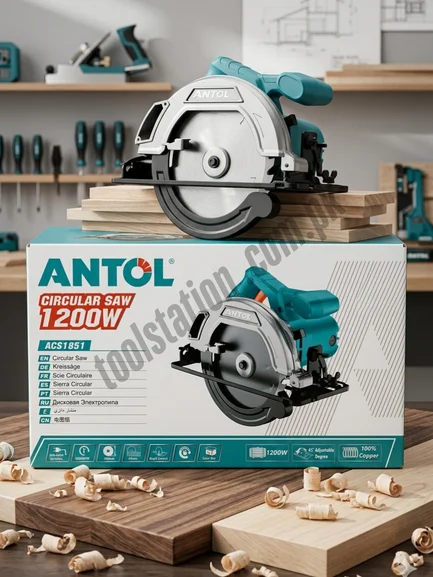 Antol 1200W Electric Circular Saw (185mm) – Model ACS1851 | 100% Copper Motor Handheld Cutting Machine Antol 1200W Electric Circular Saw (185mm) – Model ACS1851 | 100% Copper Motor Handheld Cutting Machine