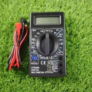 Pocket Digital Multimeter Kit DT830D – Professional Electronic Tester Meter with LCD Display, Test Probes, AC/DC Voltage, Current & Resistance Detector