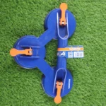 Wadfow Tile Sucker Heavy Duty Triple Suction Cup – Model WKR1G75 | 3-Plate Vacuum Lifter & Puller for Large Tiles, Glass, Granite & Marble Moving