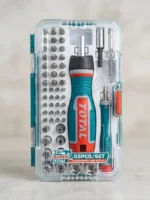TOTAL Screwdriver and Bits 55-Piece Set TACSD30556 - Professional Multi-Purpose Hand Tool Kit with Ratchet Handle