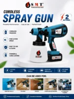 SMT Cordless Spray Gun - 21V Professional Power Tool with 2 Batteries for Precision Coating, Paint Spray gun SMT 4600
