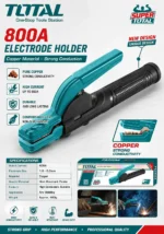 TOTAL Welding Holder 800A – Model TWAH8006 | Industrial Grade Copper Design, New Unique Ergonomic Grip for Heavy-Duty Welding