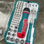TOTAL Screwdriver and Bits 55-Piece Set TACSD30556 - Professional Multi-Purpose Hand Tool Kit with Ratchet Handle