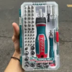 TOTAL Screwdriver and Bits 55-Piece Set TACSD30556 - Professional Multi-Purpose Hand Tool Kit with Ratchet Handle