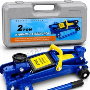 2 Ton Hydraulic Floor Jack - Heavy-Duty Car Lifting Tool with Carrying Case
