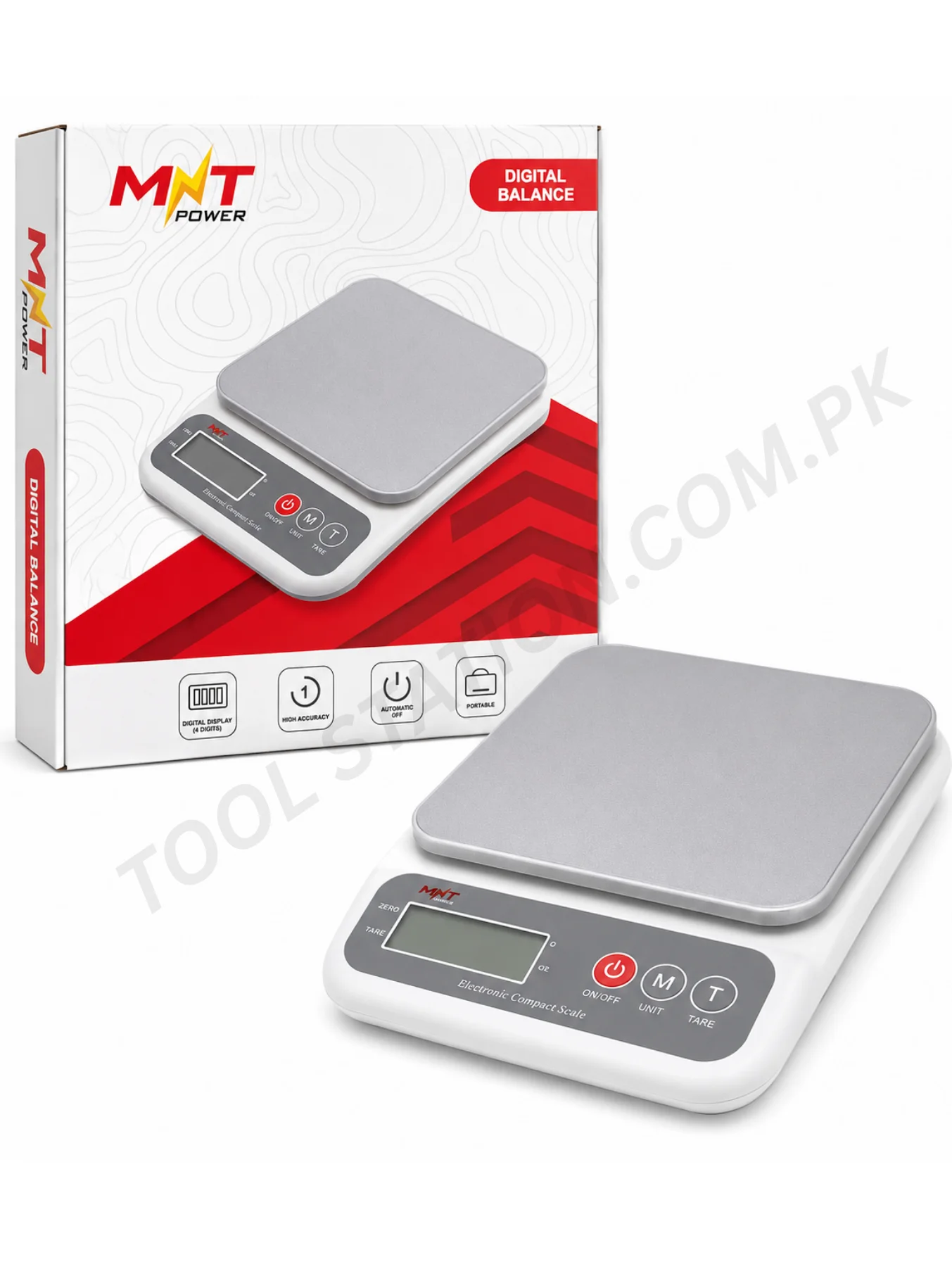 Digital Scale MNT POWER Electronic Compact - High Accuracy Digital Balance for Kitchen, Lab, and Household Use Digital Scale MNT POWER Electronic Compact - High Accuracy Digital Balance for Kitchen, Lab, and Household Use
