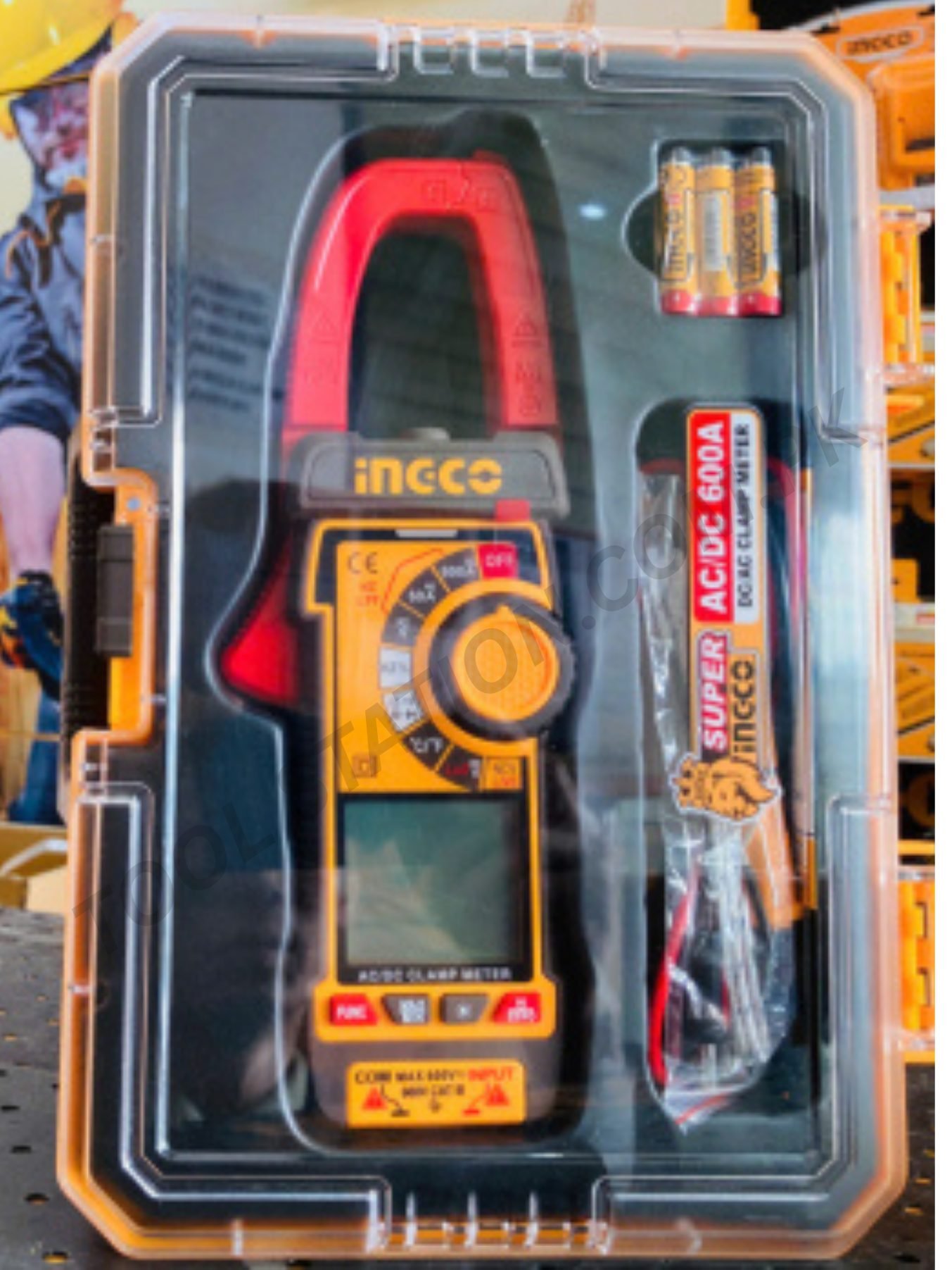 INGCO 600A AC/DC Clamp Meter - Professional Digital Multimeter for Electrical Testing and Troubleshooting INGCO 600A AC/DC Clamp Meter - Professional Digital Multimeter for Electrical Testing and Troubleshooting