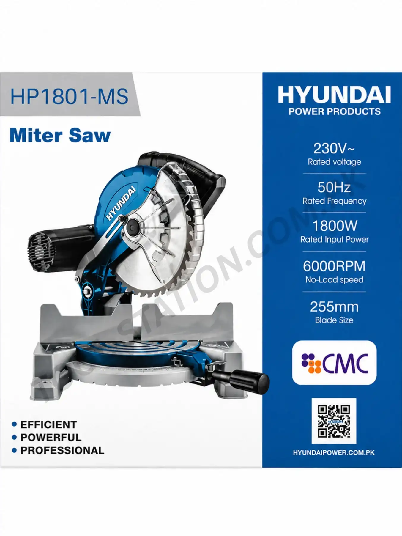 Hyundai Professional Miter Saw - 1800W High-Performance Wood Cutting Chop Saw HP1801-MS Hyundai Professional Miter Saw - 1800W High-Performance Wood Cutting Chop Saw HP1801-MS