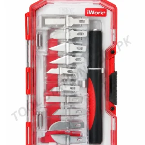 iWork 15-Piece Precision Hobby Knife Set - Craft Knife and Blade Toolkit for Detailed Cutting, Modeling, and DIY