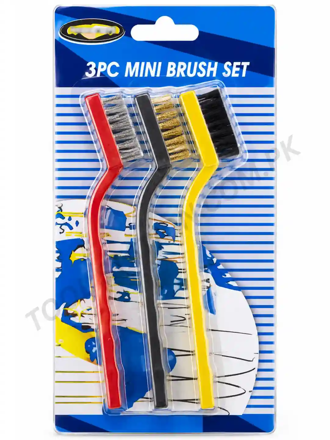 3-Piece Mini Wire Brush Set - Multi-Material Cleaning and Rust Removal Hand Tool Kit 3-Piece Mini Wire Brush Set - Multi-Material Cleaning and Rust Removal Hand Tool Kit