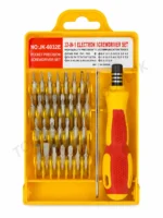 JACKLY 32-in-1 Precision Screwdriver Set - Professional Interchangeable Manual Tool Kit for Electronics & Small Devices