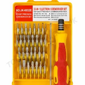 JACKLY 32-in-1 Precision Screwdriver Set - Professional Interchangeable Manual Tool Kit for Electronics & Small Devices