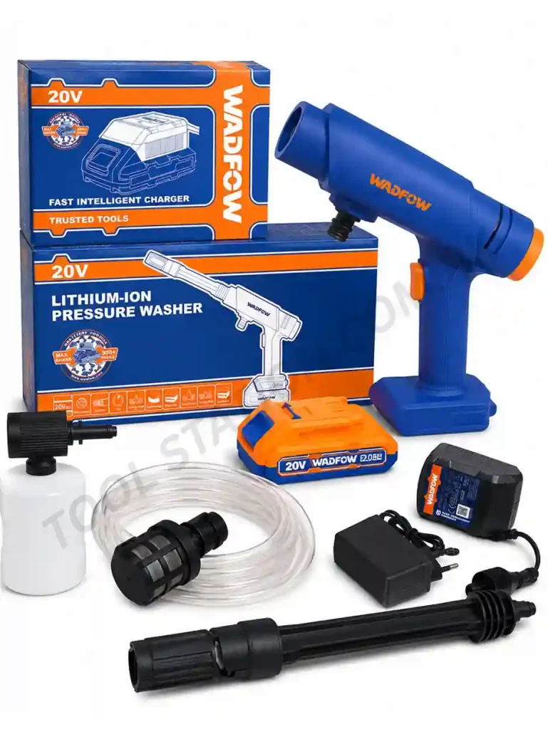 WADFOW 20V Cordless Lithium-Ion Pressure Washer Kit - Portable Handheld Power Cleaner with Battery and Fast Charger