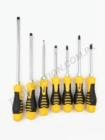 KING PRO Screwdriver 7pcs Set - Professional Heavy-Duty Slotted and Phillips Hand Tools with Ergonomic Non-Slip Handles