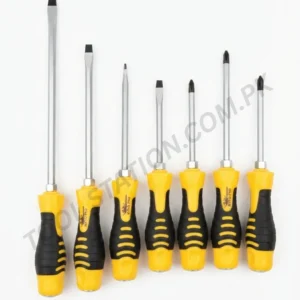 KING PRO Screwdriver 7pcs Set - Professional Heavy-Duty Slotted and Phillips Hand Tools with Ergonomic Non-Slip Handles