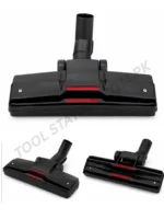 Vacuum Cleaner Floor Brush Head - Universal Replacement Floor Nozzle Tool Attachment with Swivel Neck and Red Lint Strips