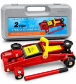 2 Ton Hydraulic Floor Jack - Heavy-Duty Car Lifting Tool with Carrying Case