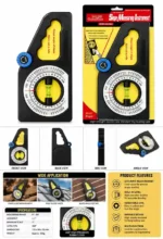 Multi-Function Slope Measuring Instrument - High Strength Double View Standard Ring Leveling Pipe and Inclinometer for Civil Engineering and Construction
