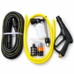 CRIKA CR 2200 high pressure washer with spray gun, high pressure hose, foam bottle, yellow water hose and cleaning accessoriestoolstationpakistan, toolstatin.com