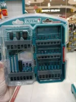 TOTAL 31-Piece Impact Bit Set - S2 Steel Heat Treated Professional Screwdriver Bits with Magnetic Holder TACSDL11306