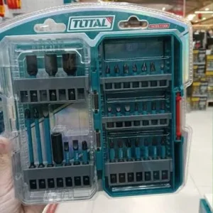 TOTAL 31-Piece Impact Bit Set - S2 Steel Heat Treated Professional Screwdriver Bits with Magnetic Holder TACSDL11306