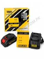 SELEX 20V Battery Inverter and Charger Combo Set - Portable Power Inverter with AC Outlet & USB Ports, 20V Li-Ion Battery, and Fast Charger Station