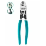 TOTAL Industrial Cable Cutter 160mm 6 Inch – Professional Grade Heavy Duty Wire & Cable Cutting Pliers with Ergonomic Handle and 9mm Cutting Capacity THT11561