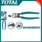 TOTAL Industrial Cable Cutter 160mm 6 Inch – Professional Grade Heavy Duty Wire & Cable Cutting Pliers with Ergonomic Handle and 9mm Cutting Capacity THT11561