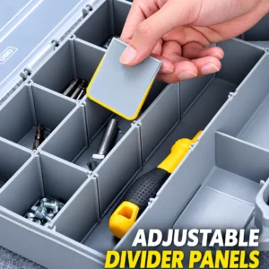 Deli DL432003 multi-compartment tool and parts organizer box