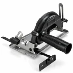 tBlack and silver angle grinder dust-free cutting bracket with adjustable guide, protective guard, and side handleoolstatinpakistan, toolstation.com
