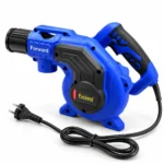 Forward blue and black electric air blower with ribbed black nozzle, ergonomic handle, ventilated motor housing and power cord.toolstationpakistan, toolstation.com