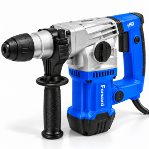 Forward Professional FRH-32/1200 1200W electric rotary hammer drill in blue and silver with auxiliary handle toolstationpakistan, toolstation.com