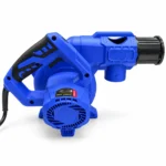Forward blue and black electric air blower with ribbed black nozzle, ergonomic handle, ventilated motor housing and power cord.toolstationpakistan, toolstation.com