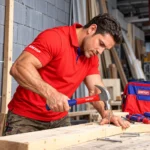 EMTOP claw hammer with steel head and ergonomic red blue handletoolstationpakistan, toolstation.com