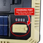 SMT-2751 solar portable LED work lamp with carrying handle and dual light source toolstationpakistan, toolstation.com
