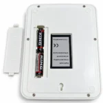 SF-400A digital electronic compact weighing scale with white platform, yellow control panel, LCD display and multiple function buttons on product packaging. toolstationpakistan, toolstation.com