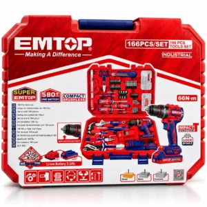 EMTOP claw hammer with steel head and ergonomic red blue handletoolstationpakistan, toolstation.com