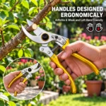 Professional gold garden pruning shears cutting a rose branchtoolstationpakistan, toolstation,com
