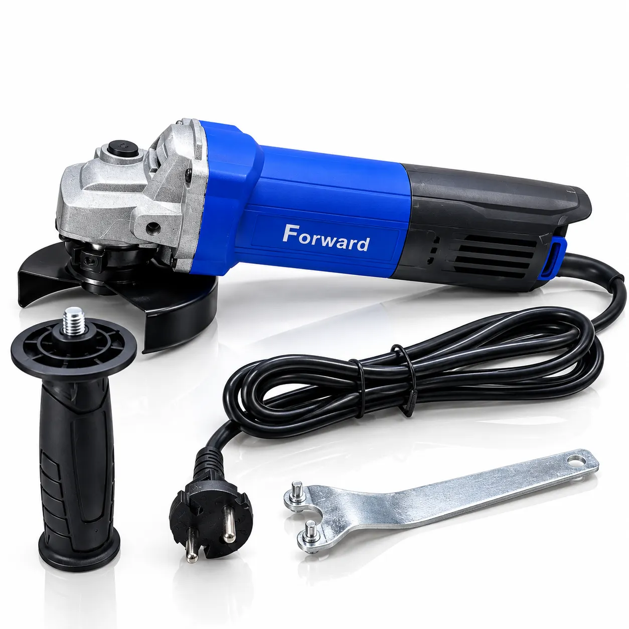 Forward FAG-100/1200 Angle Grinder 1200Wtoolstationpakistan, toolstation.com Forward Professional FAG-100/1200 1200W 100mm electric angle grinder with auxiliary handle, power cable, spanner wrench and product box.toolstationpakistan, toolstation.com