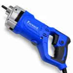 Forward FCV-35/1200 professional electric concrete vibrator with blue and black housing and silver metal front casing. toolstationpakistan, toolstation.com