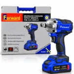 Forward Professional FIW-21V/400N.m brushless cordless impact wrench with 21V 4.0Ah battery, ergonomic grip and silver drive housing.toolstationpakistan, toolstation.com