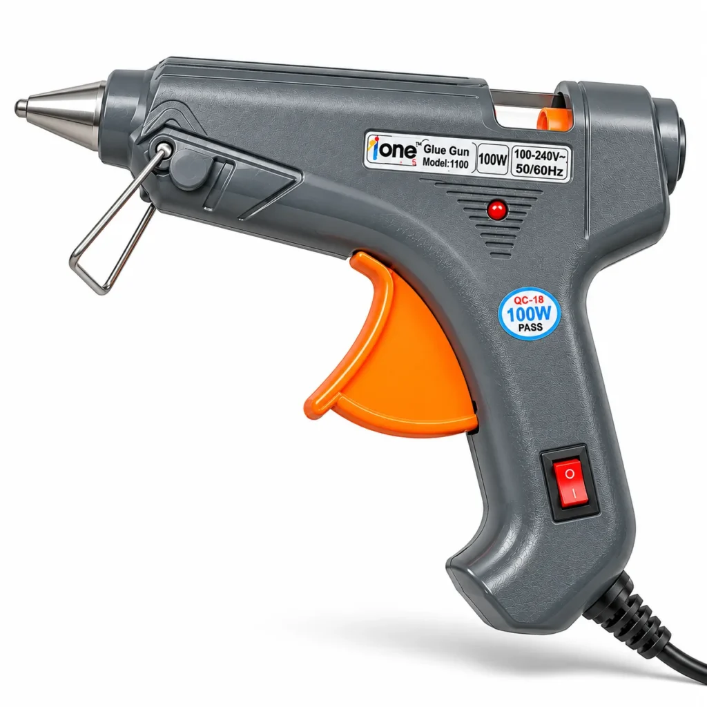 Grey and orange One 100W Model 1100 hot glue gun for DIY and home repairtoolstationpakistan, toolstation.com