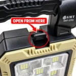 SMT-2751 solar portable LED work lamp with carrying handle and dual light source toolstationpakistan, toolstation.com