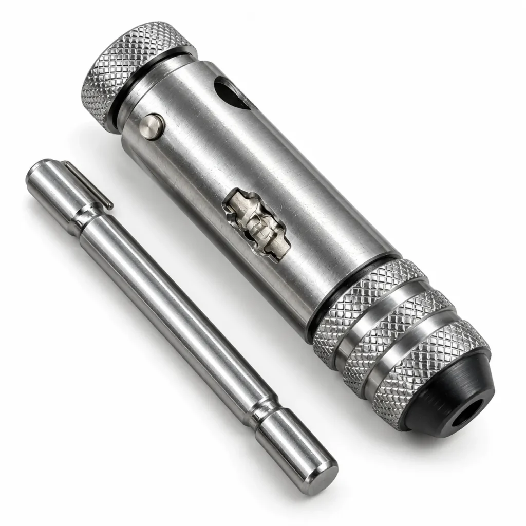 Professional T-handle ratchet tap wrench with adjustable chuck and knurled griptoolstationpakistan, toolstation.com
