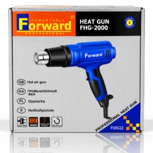 Forward FHG-2000 2000W heat gun used for paint removal, heat-shrink tubing, sticker removal and adhesive softening.toolstationpakistan, toolstation.com