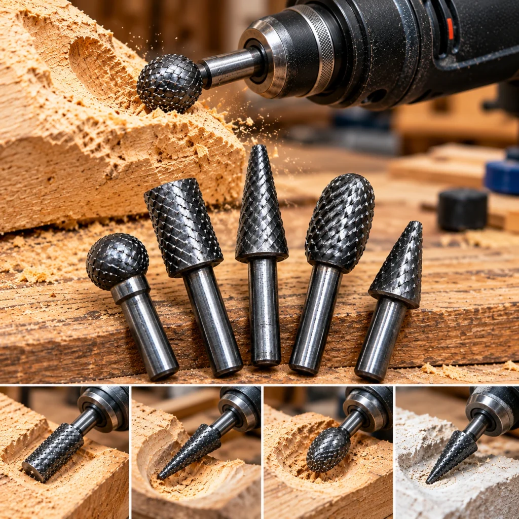 Muwei Tools 5-piece high carbon steel rotary wood carving burr settoolstationpakistan, toolstation.com