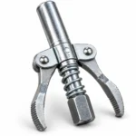 Double handle spring-loaded grease gun coupler with serrated jawstoolstationpakistan, toolstation.com