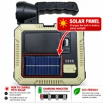 SMT-2751 solar portable LED work lamp with carrying handle and dual light source, toolstation.com