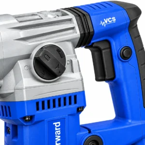 Forward Professional FRH-32/1200 1200W electric rotary hammer drill in blue and silver with auxiliary handle toolstationpakistan, toolstation.com